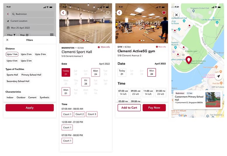 1st iteration — filters and booking detail
